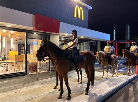 This Mcdonalds Drive Thru In Malaysia Was Visited By Horseback Riders