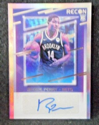 Reggie Perry Panini Recon Rookie Auto Card Rrs Reg