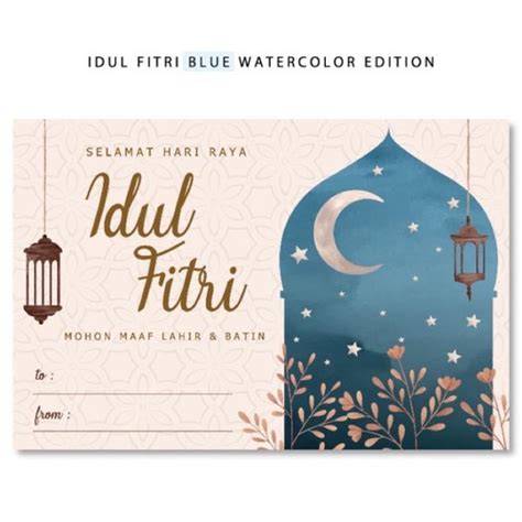 Jual KARTU UCAPAN LEBARAN IDUL FITRI EID MUBARAK CARD HARVEST HANG TAG