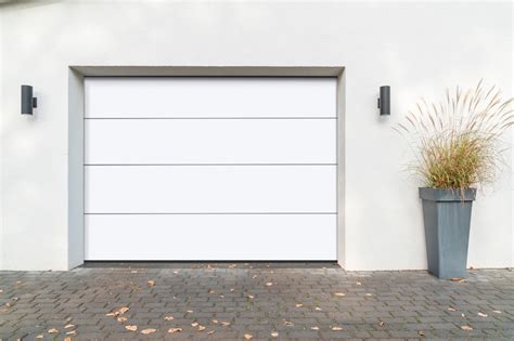 Porte De Garage Sectionnelle Motoris E Premium X Blanc Lisse