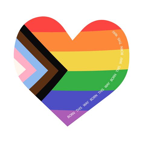 Heart shaped LGBTQ flag flat vector illustration 23353219 Vector Art at ...