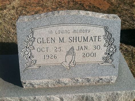 Glen Maurice Shumate Find A Grave Memorial