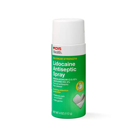 CVS Health Lidocaine Antiseptic Spray, 4 OZ - CVS Pharmacy