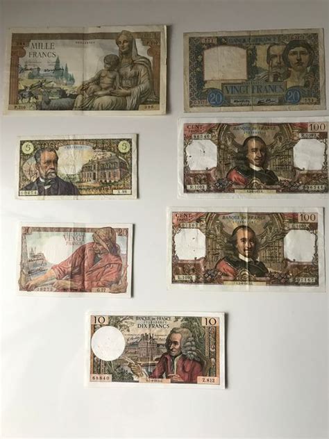 Frankreich 7 Banknotes Various Dates Catawiki