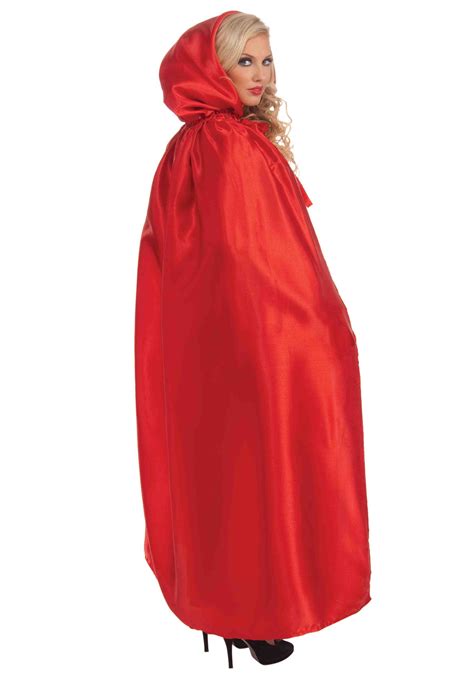 Red Satin Cape Red Riding Hood Cape Red Cape Costume