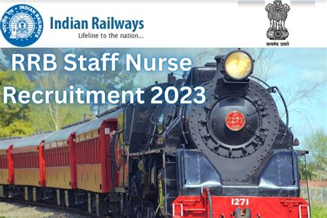 Rrb Staff Nurse Recruitment Notification Pdf Apply Online