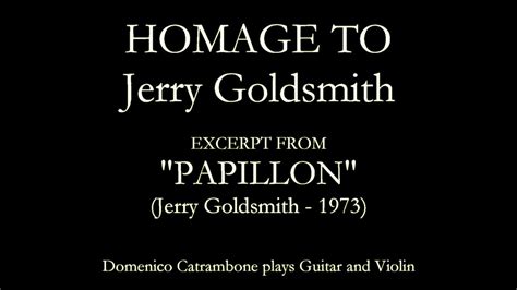 Domenico Catrambone Plays Homage To Jerry Goldsmith Excerpt From