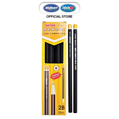 Jual IDOLMART Pencil Pensil Joyko P 91 2B 1 BOX 12 PCS 1 Lusin