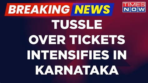 Breaking News Karnataka Election Tussle Over Ticket Bjp Mlc Gives