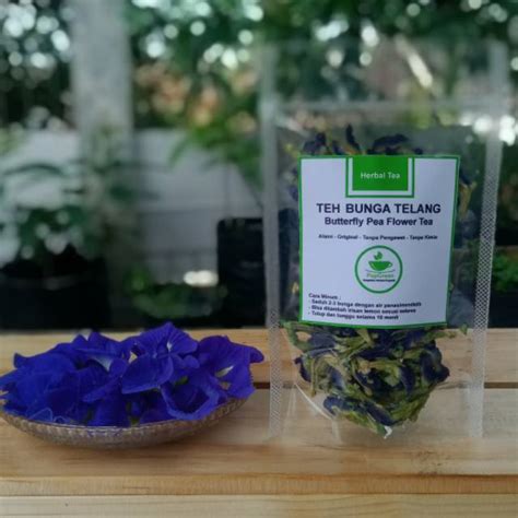 Jual Teh Bunga Telang Kering 10 Gram Bunga Telang Butterfly Pea Tea