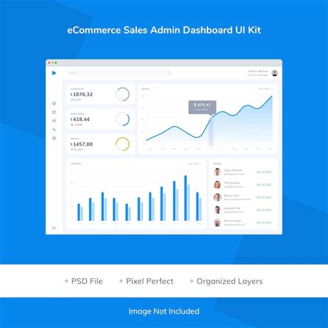 Premium Psd Ecommerce Sales Admin Dashboard Ui Kit