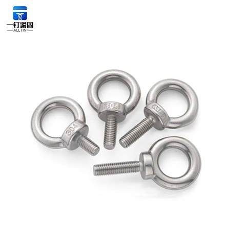 High Quality 304 Stainless Steel Lifting Eye Bolts M5 M14 Hanging Ring