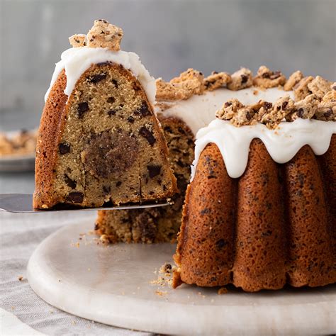 Chocolate Chip Cookie Bundt Cake With Creamy Milk Glaze Nordic Ware