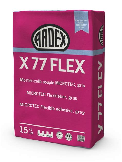 Mortier Colle Flexible Fibr Ardex X Gris