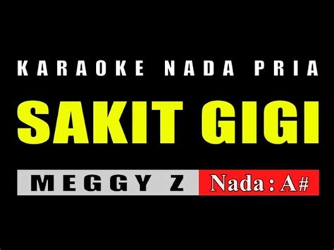 Karaoke Sakit Gigi Nada Pria Meggy Z Youtube