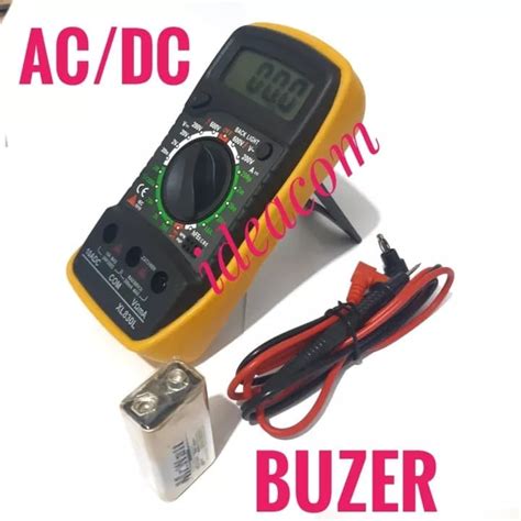 Jual Multimeter Digital Mini Ac Dc Voltmeter Ammeter 2000 Hitung Meteran Uji Baterai Multitester