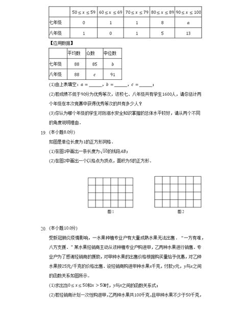 2021 2022学年山东省临沂市临沭县八年级（下）期末数学试卷（word解析版） 教习网试卷下载