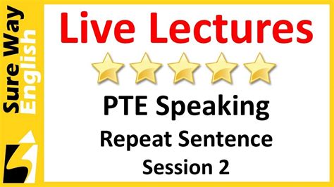 PTE Speaking Repeat Sentence Practice Questions Session 2 YouTube