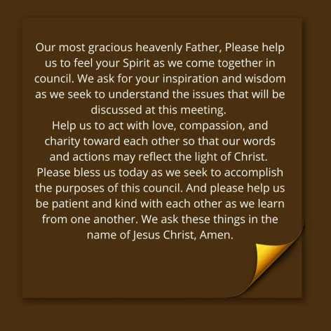 Opening Prayer For Meeting And Closing Prayer Example - AmoSii