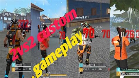 Custom Game Play 2vs2 Custom Gameplay Freefire Custom Game Mobile