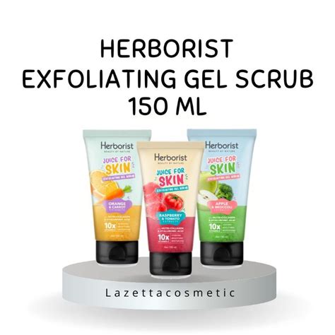 Jual Herborist Juice For Skin Exfoliating Gel Scrub Ml Shopee