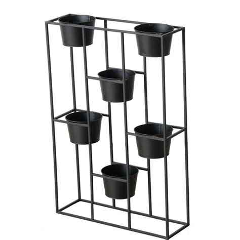 Support pots plantes étagé en métal noir h76cm noir Wadiga La Redoute