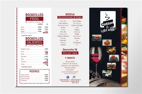 Cartas para Bares o Cafeterías cartaderestaurante