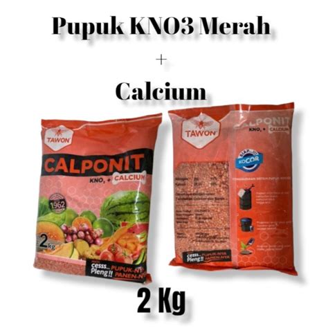 Jual Pupuk Calponit KNO3 Merah Calcium 2 Kg Shopee Indonesia