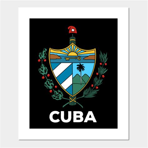 Cuba Coat Of Arms National Symbol Escudo De Cuba Cuba Posters And