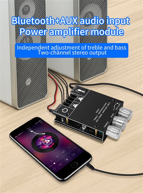 Zk Mt W V V Bluetooth Subwoofer Amplifier Board Stereo