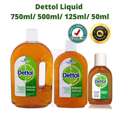 Dettol Antiseptic Liquid 50ml 125ml 500ml 750ml Shopee Malaysia