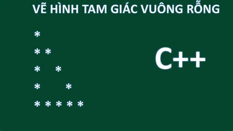 Vẽ Tam Giác Vuông Cân Rỗng Trong C Hướng Dẫn Chi Tiết và Dễ Hiểu