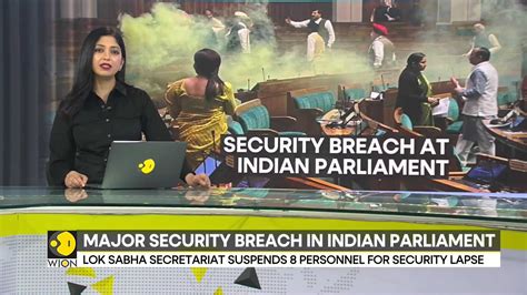 Parliament Security Breach Lok Sabha Secretariat Suspends Personnel