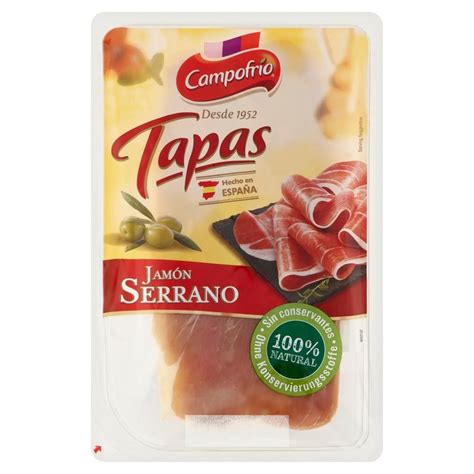 Campofrio Szynka wieprzowa Jamón Serrano w plastrach 80 g Zakupy