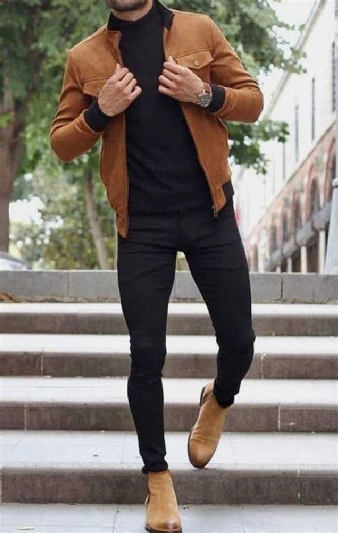 Black And Brown Men Fashion Casual Outfits Mens Fashion Casual Outfits