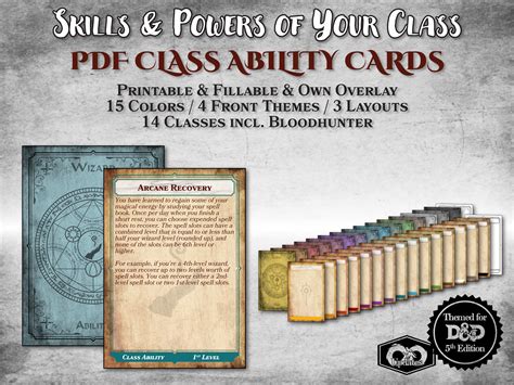 dnd  class ability cards  katherine lederman blog