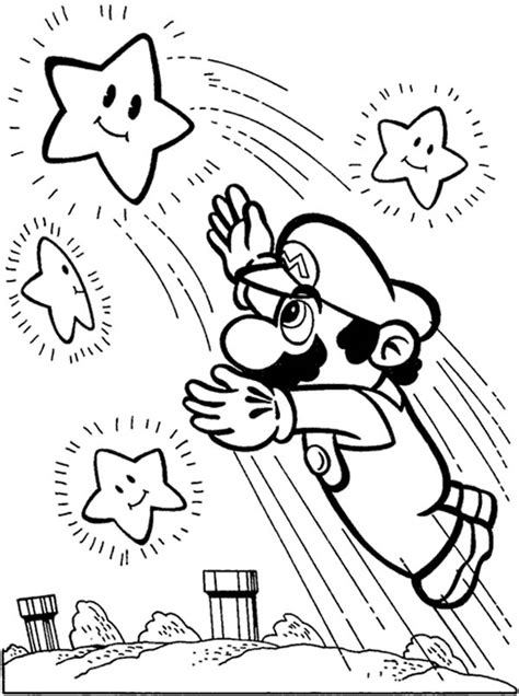 Mario Star Coloring Pages at GetColorings.com | Free printable ...