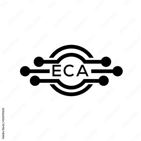 ECA letter logo. ECA best white background vector image. ECA Monogram ...