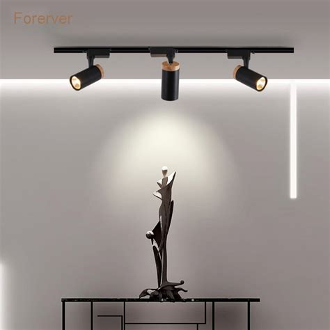 Modern Minimalist Spotlight White Black Adjustable Angle Linear Guide