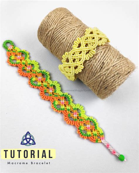 Macrame CELTIC Bracelet Tutorial EASY Macrame Bracelet Patterns