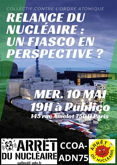 Relance Du Nucléaire Un Fiasco En Perspective Rencontre Débat