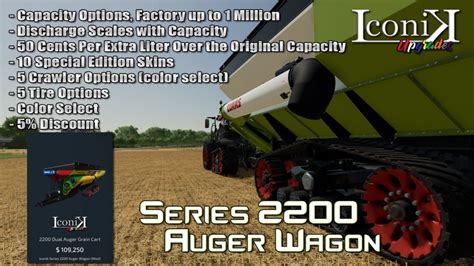 ICONIK SERIES 2200 AUGER WAGON V1.0 – FS22 mod