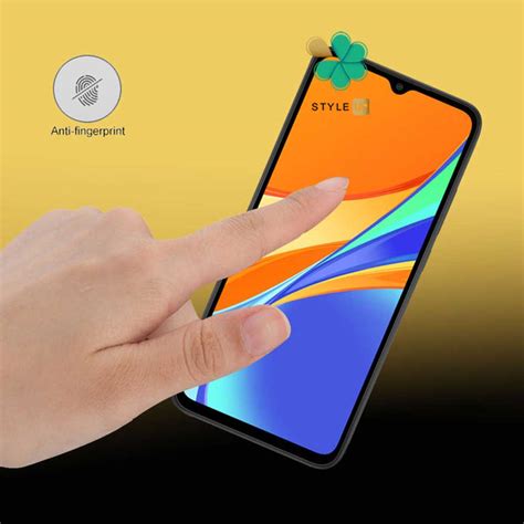 گلس دور تراش بدون حاشیه میتوبل گوشی شیائومی Xiaomi Redmi 9c استایل آپ