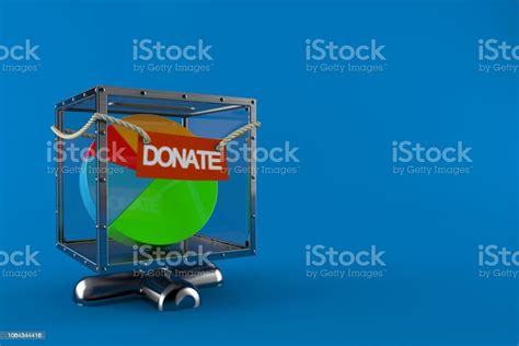 Pie Chart Inside Donation Box Stock Photo Download Image Now A