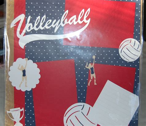 Volleyball Layout School Scrapbook Layouts
