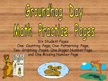 Groundhog Day Math Activities for Kindergarten by Melissa Williams