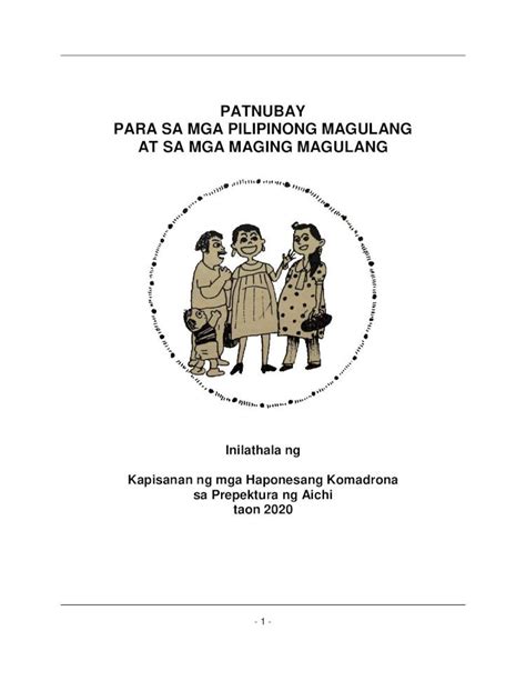 Pdf Patnubay Para Sa Mga Pilipinong Magulang At Siyam O Sampung