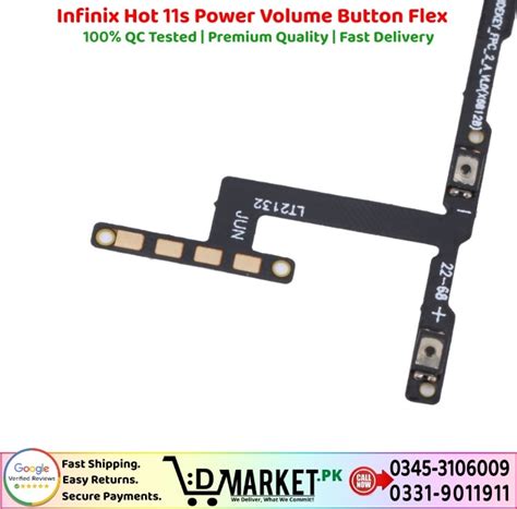 Infinix Hot 11s Power Volume Button Flex Price In Pakistan Fast Secure