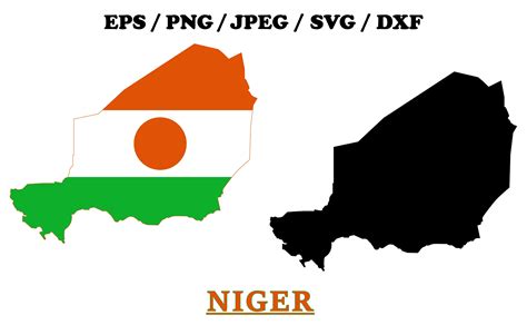 Niger Flag Map