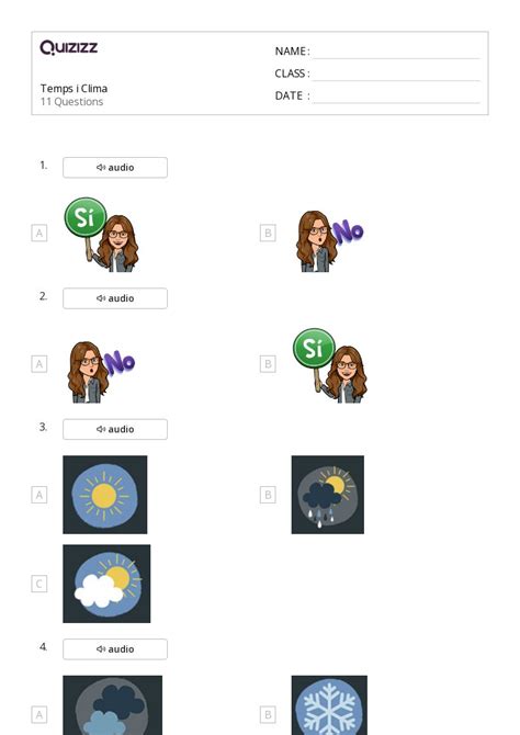 50 Clima And Estaciones Hojas De Trabajo Para Grado 2 En Quizizz Gratis E Imprimible